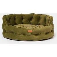 JOULES CHESTERFIELD PET DOG BED LUXURY VELVET SOFT COMFY BED - 2 SIZES