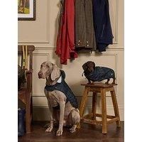 Rosewood x Joules Blackwatch Check Packaway Dog Jacket, Medium – Lightweight Water-Resistant Coat with Hood, Adjustable Velcro Fastenings, Portable for Travel & Walks