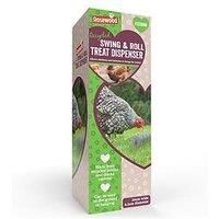 Rosewood Recycled Swing & Roll Chicken Treat Hanging Dispenser for Chickens and Poultry