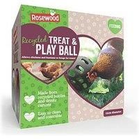 Rosewood Recycled Treat & Play Chicken Ball, Vegetable and Treat Dispenser for Chickens and Poultry