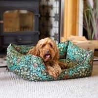 Rosewood x Morris & Co. Blackthorn Pet Box Bed, Green, Large