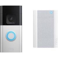 Ring Video Doorbell Plus + Chime Pro - Satin Nickel, Aluminium