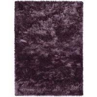 ORIGIN SHIMMER CONTEMPORARY SILKY SHINE SHAGGY RUG MAUVE 120x170cm