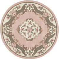 Origin Shensi Pink 100% Pure Wool Rug - 120cm Diameter Circle