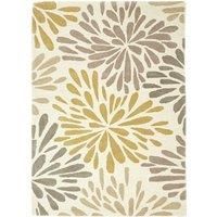 Contemporary Origins Flowerburst Floral Abstract Designer Style Area Wool Rugs