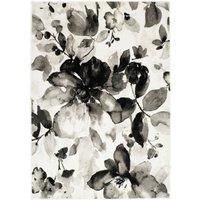 Origins Watercolour Rug Floral Grey 120 x 170cm