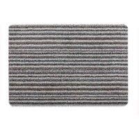 My Mat Plain Portland Stone Stripe Door Mat, Washable Doormat for Hallway, Kitchen, Front Door 50X75cm