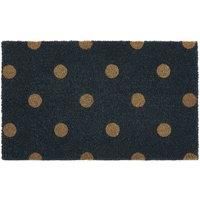 MY MAT Printed Coir Doormat, Perfect for Indoor and Outdoor Use, Large Welcome Mat for Front Door, Entryway and Patio (Polka Dot)