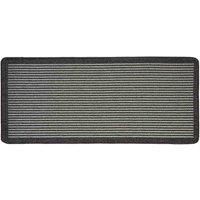 My Mat My Stain Resistant Stripe Charcoal 67X150, Grey