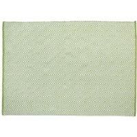 Hug Rug Woven Diamond Rug Green 120 x 170cm