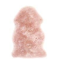 Ripley Genuine Sheepskin Pink Rug  Single 95x65cm