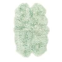 Origin Sheepskin Mint Rug, Quad