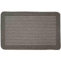 My Stain Door Mat, Stain Resistant, Perfect for Indoor Use, Front Door, Entryway and Patio, Stripe Silver 50x75cm