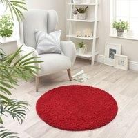 Ripley Stain Resistant Circle Red Rug - 100x100cm