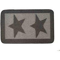 My Mat My Stain Resistant Star Charcoal 50X80, Grey