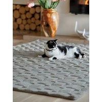 Cosy Cottage Weave Grey Rug 80X150