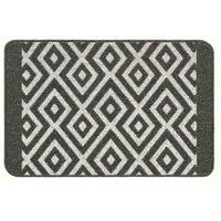 Muddle Mat Indoor Doormat Cosy Geo Charcoal - 50 x 80cm