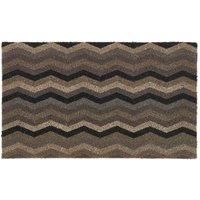 My Mat Printed Coir Ocean Zig Zag 45X75, Blue