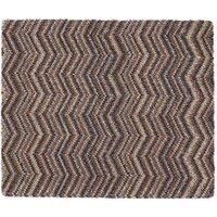 Muddle Mat My Mat Plain Range Machine Washable Doormat Dirt Trapper Absorber Available In 3 Sizes (Candy Linen Zig Zag, 80x95cm)