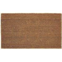 My Mat Plain Coir, Perfect for Indoor and Outdoor Use, Large Welcome Mat for Front Door, Entryway and Patio 45x75cm