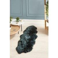 Origins Genuine Sheepskin Rug Forest Green Double 175 x 70cm