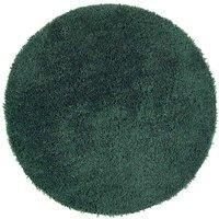 e-Rugs Contemporary Chicago Plain Thick Soft Deep Pile Shaggy Circle Rug, Forest Green - 133 x 133cm