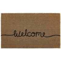 MY MAT Printed Coir Doormat, Perfect for Indoor and Outdoor Use, Large Welcome Mat for Front Door, Entryway and Patio (Welcome)