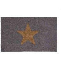 MY MAT Printed Coir Doormat, Perfect for Indoor and Outdoor Use, Large Welcome Mat for Front Door, Entryway and Patio (Star)