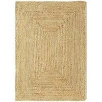 Contemporary Origins Jute Extra Plain Natural Braided Stitch Circle Rug Runners