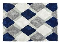 3D GEO Shaggy Navy 120x170