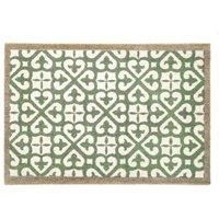 My Mat Nylon Indoor Pattern My Harlequin Tile Green 50X75, Green
