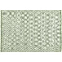 Hug Rug Woven Diamond Rug Dark Green 080X150