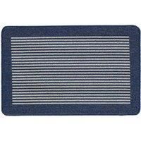 My Stain Door Mat, Stain Resistant, Perfect for Indoor Use, Front Door, Entryway and Patio, Stripe Navy 50x75cm