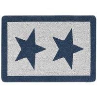 My Stain Door Mat, Stain Resistant, Perfect for Indoor Use, Front Door, Entryway and Patio, Star Navy 67x100cm