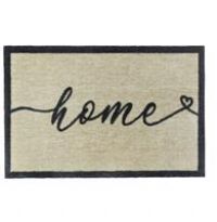 My Mats Home Cream Short Pile Doormat - 75x50cm