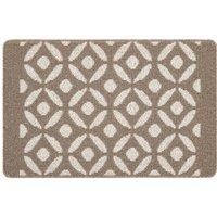 Muddle Mat Indoor Doormat Cosy Cresent Stone - 50 x 80cm