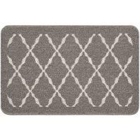 My Stain Door Mat, Stain Resistant, Perfect for Indoor Use, Front Door, Entryway and Patio, Arbor Silver 50x75cm