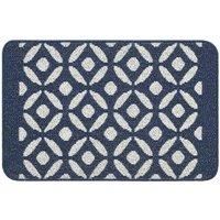 My Stain Door Mat, Stain Resistant, Perfect for Indoor Use, Front Door, Entryway and Patio, Crescent Navy 50x75cm