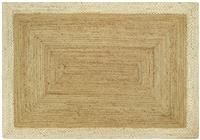 Origins Jute Border Natural White 120X170