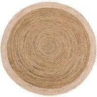 Origins Jute Border Natural White 150 Circle