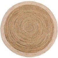 Origins Jute Border Natural White 150 Circle