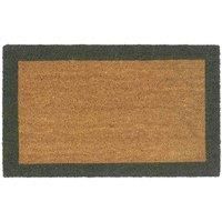 My Mat Printed Coir Border Green, Perfect for Indoor and Outdoor Use, Large Welcome Mat for Front Door, Entryway and Patio 60x90cm