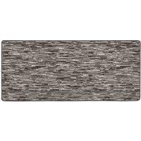My Mat My Stain Resistant Broken Stripe Charcoal 67X150, Grey