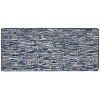 My Mat My Stain Resistant Broken Stripe Navy 67X150, Blue