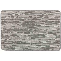 My Stain Door Mat, Stain Resistant, Perfect for Indoor Use, Front Door, Entryway and Patio, Broken Stripe Silver 50x75cm
