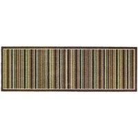 My Mat Nylon Indoor Pattern My Stripe Green Runner 50X150, Green