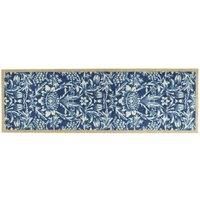 My Mat Nylon Indoor Pattern My Heritage Blue Runner 50X150, Blue