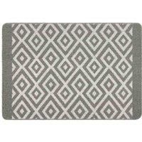 My Stain Door Mat, Stain Resistant, Perfect for Indoor Use, Front Door, Entryway and Patio, Cosy Silver 67x100cm