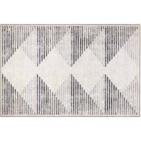 Hug Rug Eco-washable Chevron Charcoal 160X230, Grey