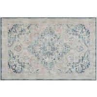 HUG RUG Washable Eco-friendly Non-slip Rug for Bedroom, Living Room, Hallway, Kitchen, Entryway Eco-Washable Classical Blue (185x275)